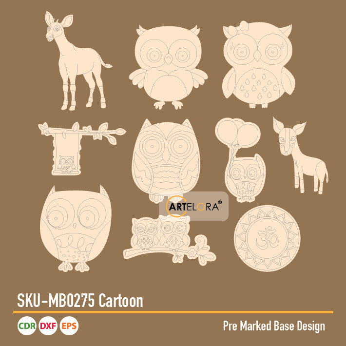 Pre Marked Base Design Cartoon