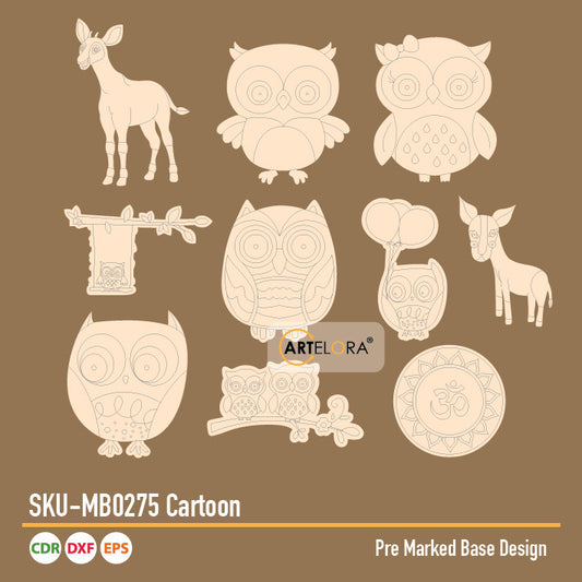 Pre Marked Base Design Cartoon