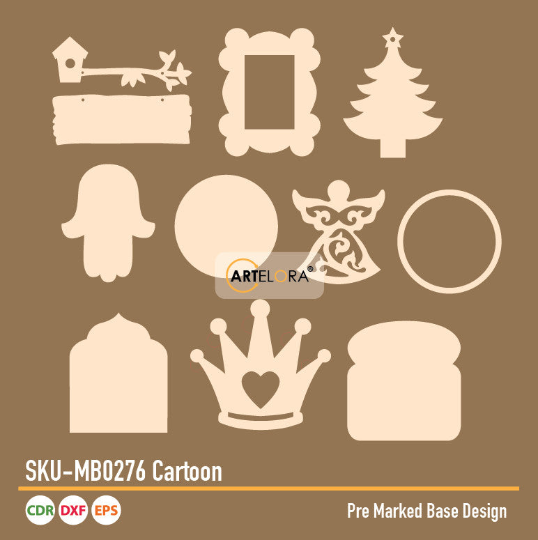 Pre Marked Base Design Cartoon