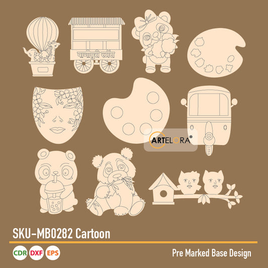 Pre Marked Base Design Cartoon