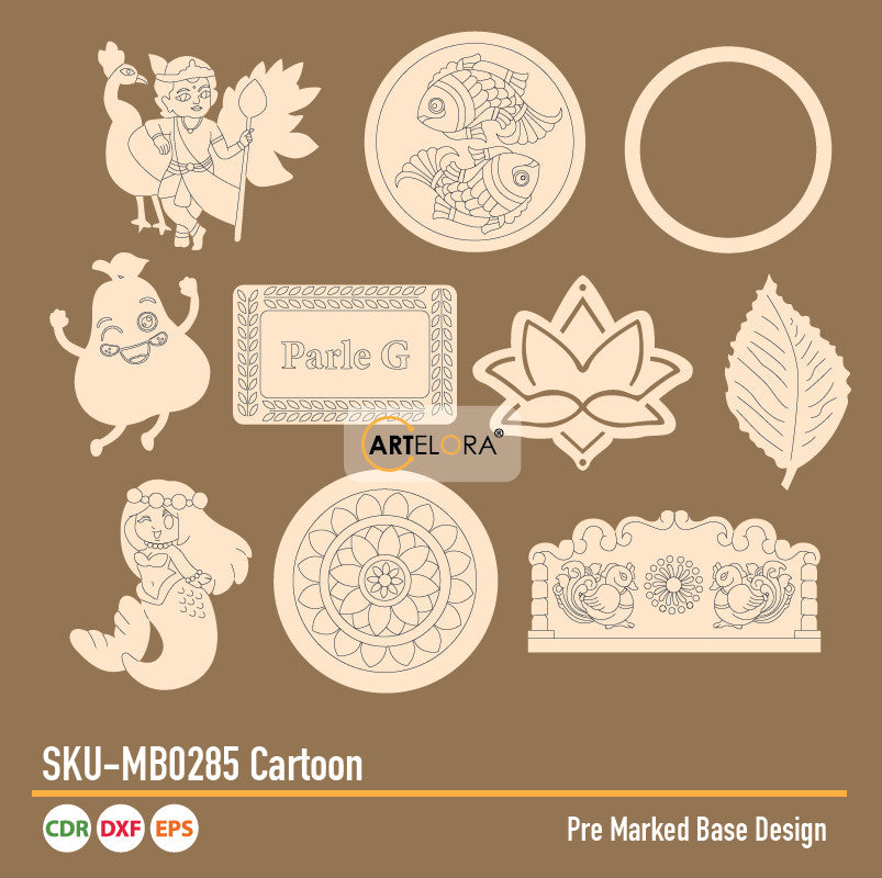 Pre Marked Base Design Cartoon