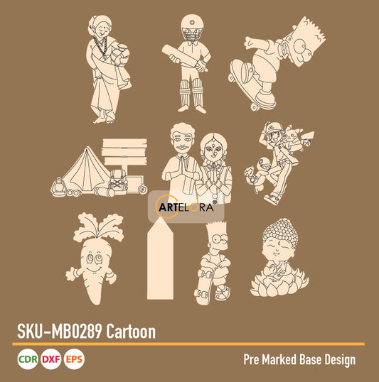 Pre Marked Base Design Cartoon