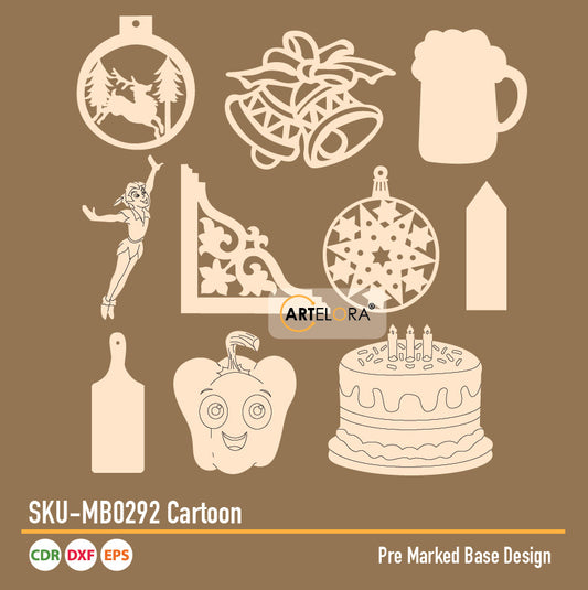 Pre Marked Base Design Cartoon