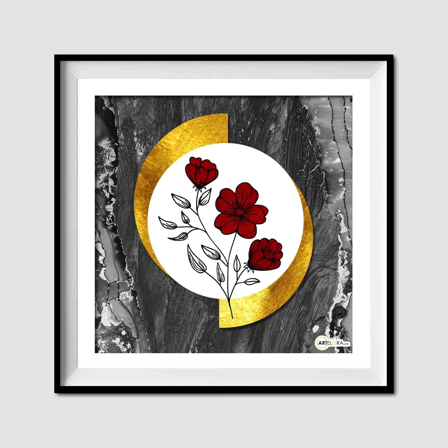 Canvas AE006-12x12 (SP-1) Flower artwork