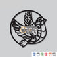 2D Modern Art Bird Laser cutting design