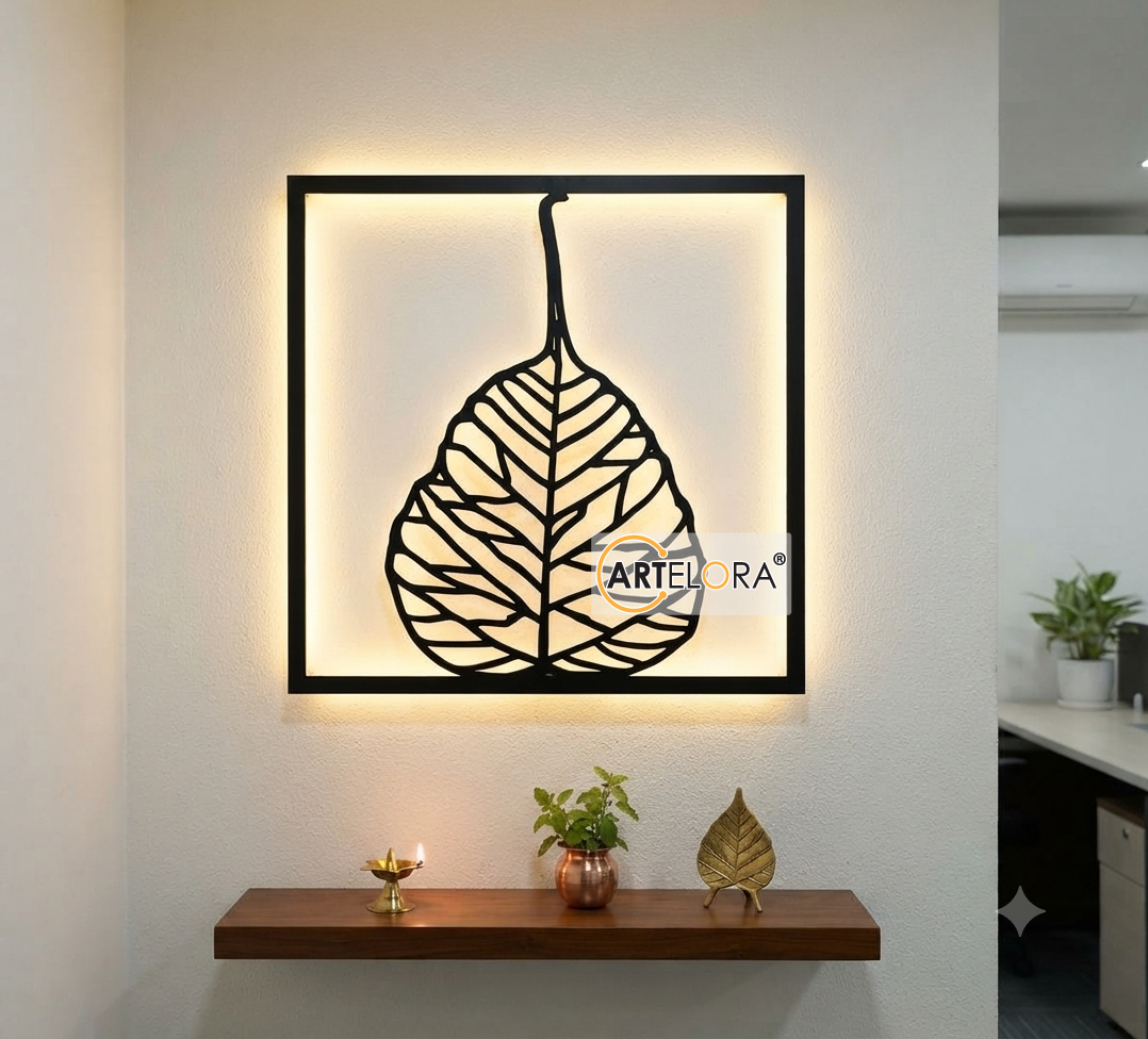 2D Modern Art leaf Laser Cutting