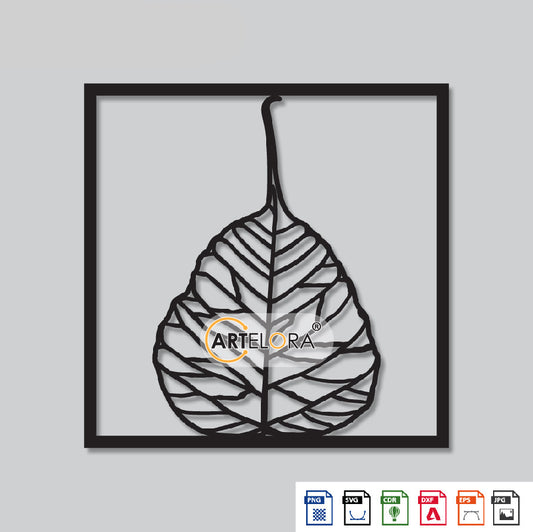 2D Modern Art leaf Laser Cutting