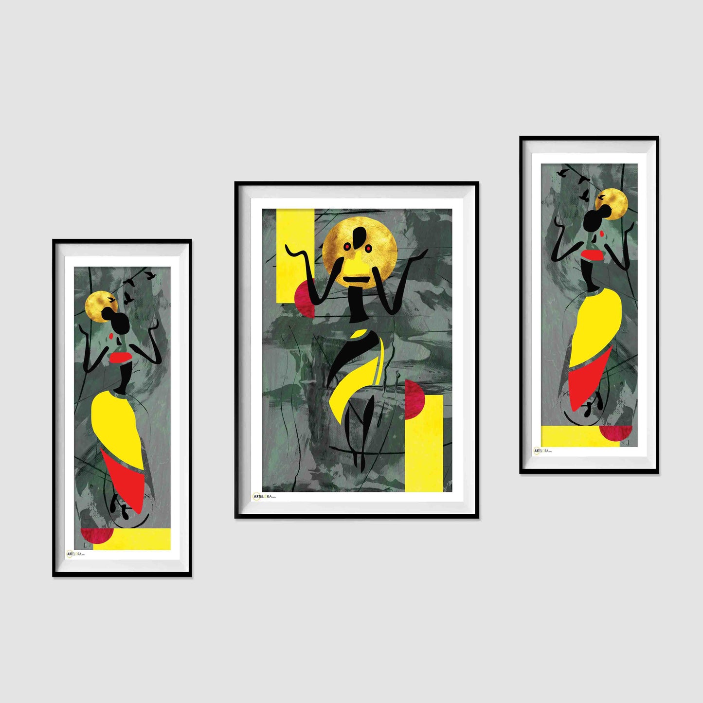 Canvas AE021-24x18 (SP-3) Abstract woman artwork