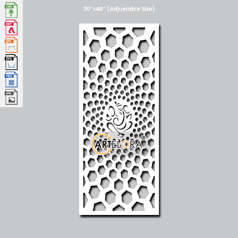 Grill Design Ganesha Laser Cutting