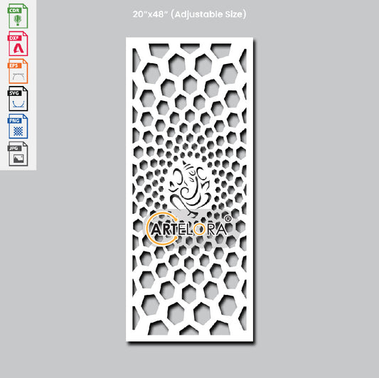 Grill Design Ganesha Laser Cutting