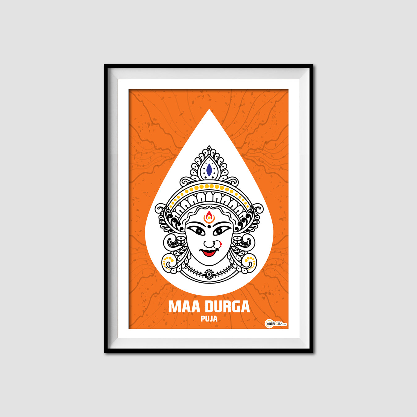 Canvas SKU AE060-12x18 (SP-1) Ma Sakthi (Durga maa) Navratri