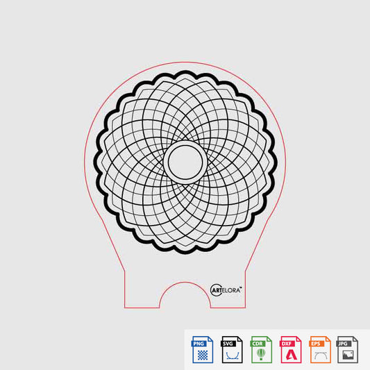 Laser Engraving geometric art