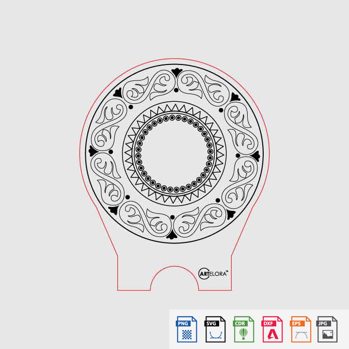 Laser Engraving round art