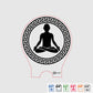 Laser Engraving Mandala Yoga