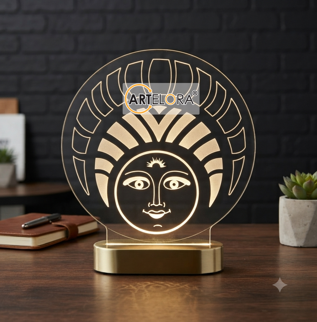 Laser Engraving Sun
