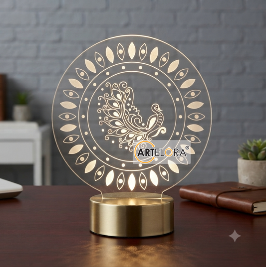 Laser Engraving Peacock