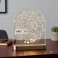 Laser Engraving Peacock Painting