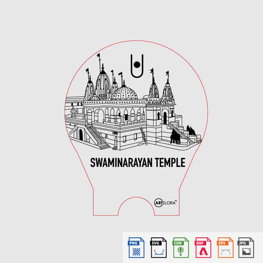 Laser Engraving swaminarayan temple