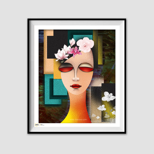 Canvas beautiful woman (Abstract Painting)