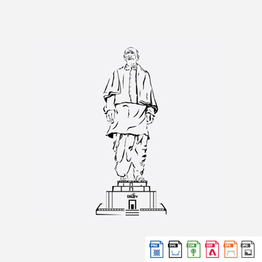 Laser Engraving Statue of Unity (Sardar Patel)