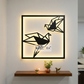 2D Modern Art Bird Laser Cutting