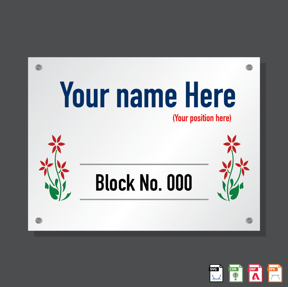 Name Plate Flower