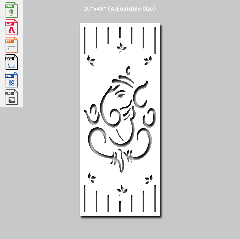 Grill Design Ganesha Laser Cutting