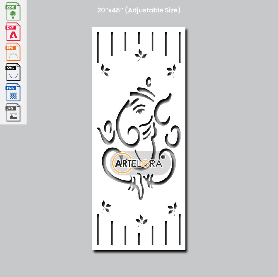 Grill Design Ganesha Laser Cutting