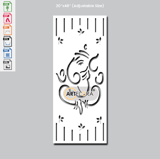 Grill Design Ganesha Laser Cutting