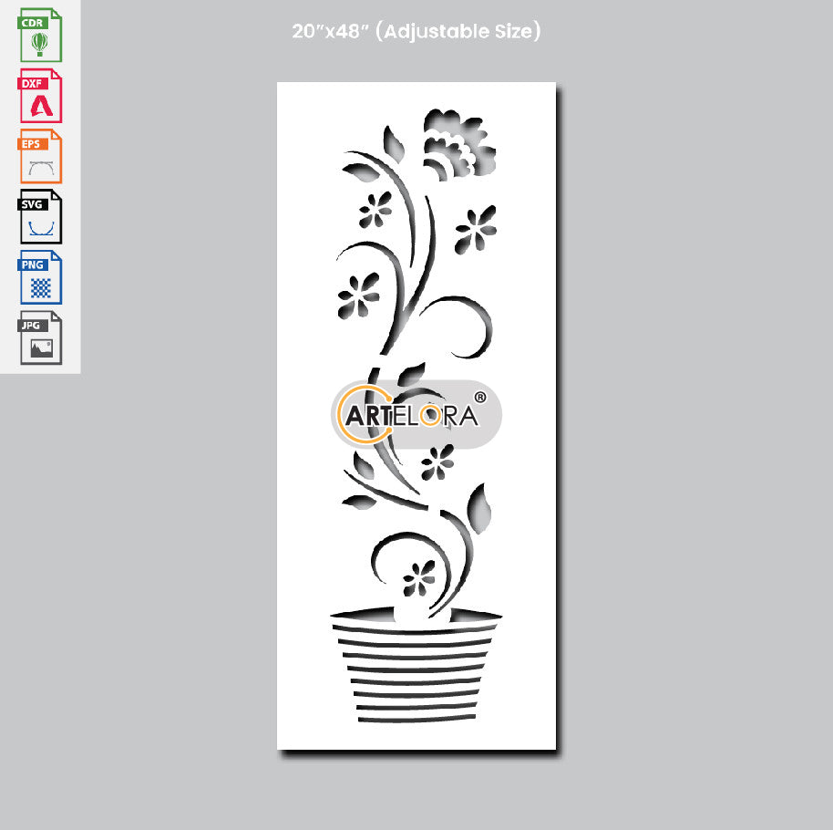 Grill Design Flower pot