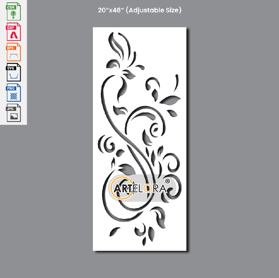 Grill Design Flower Laser Cutting