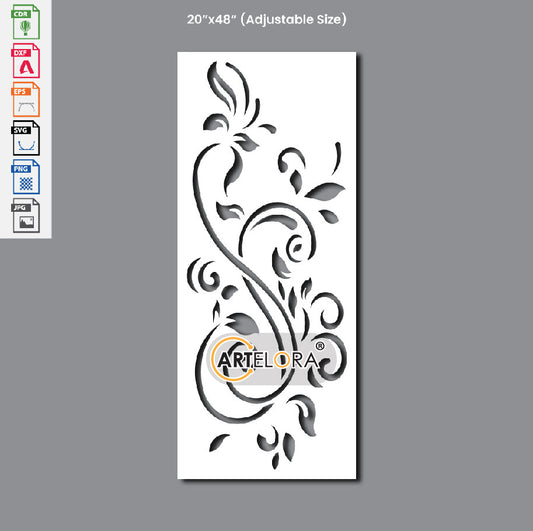 Grill Design Flower Laser Cutting