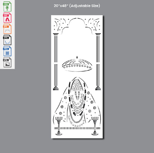 Grill Design Ashapura mataji Laser cutting