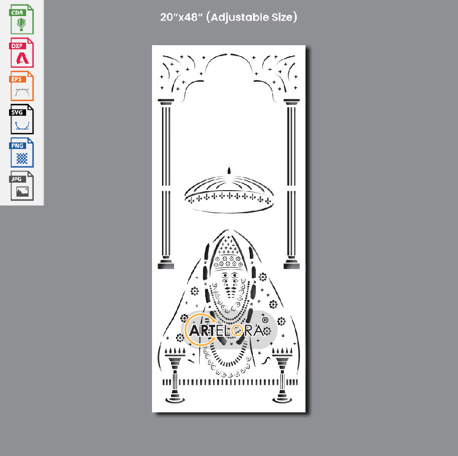 Grill Design Ashapura mataji Laser cutting