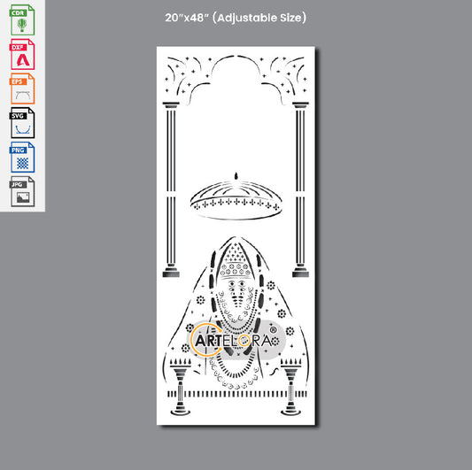Grill Design Ashapura mataji Laser cutting