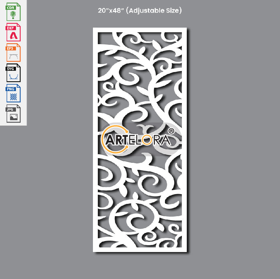 Grill Design Leaf Laser Cutting