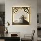 2D Modern Art Krishna Laser Cutting Design