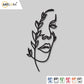 2D Modern Art woman Laser cutting