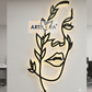 2D Modern Art woman Laser cutting