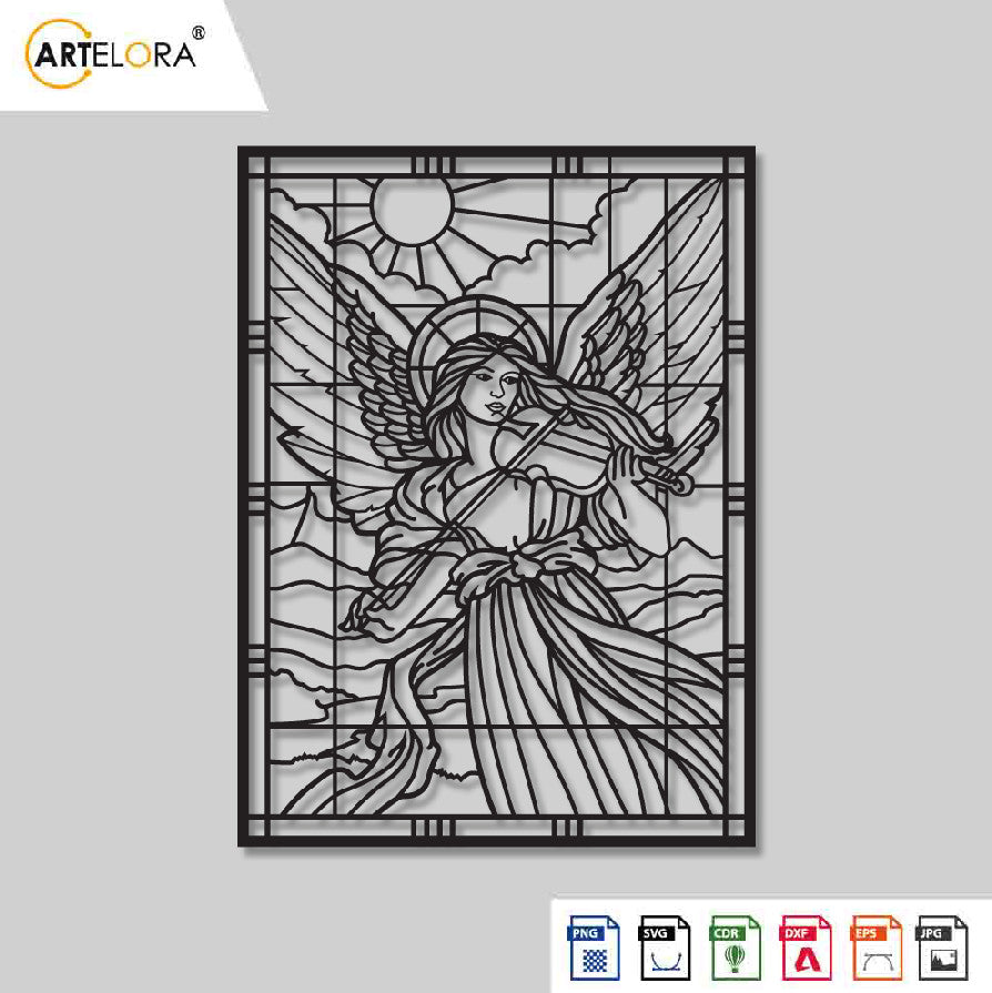 2D Modern Art woman Laser cutting design