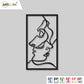 2D Modern Art woman face Laser cutting
