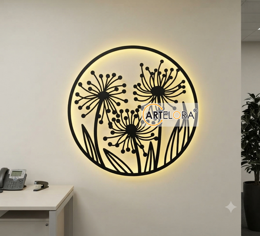 2D Modern Art Flower Laser Cutting Design