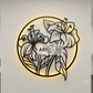 2D Modern Art Flower Laser Cutting