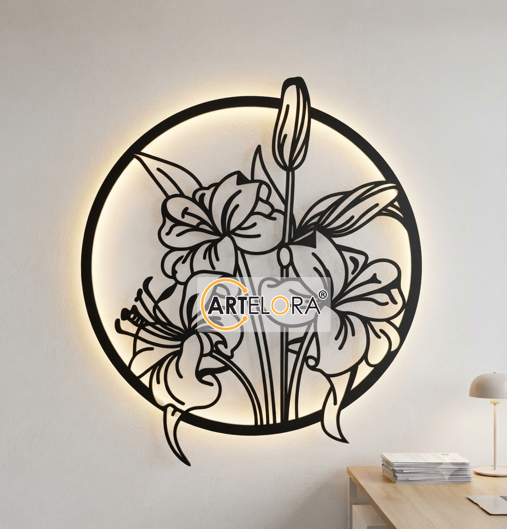 2D Modern Art Flower Design