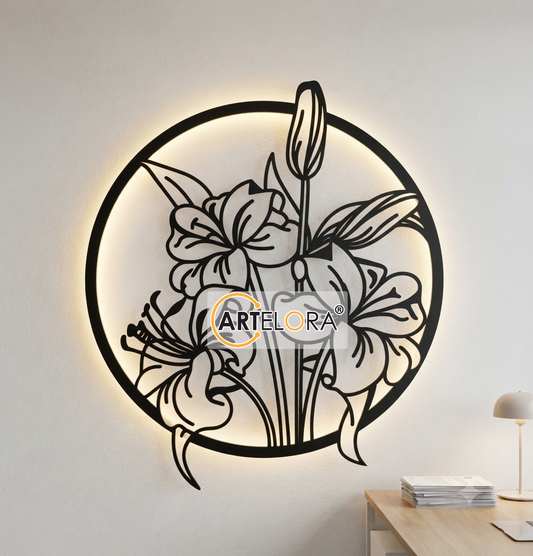 2D Modern Art Flower Design