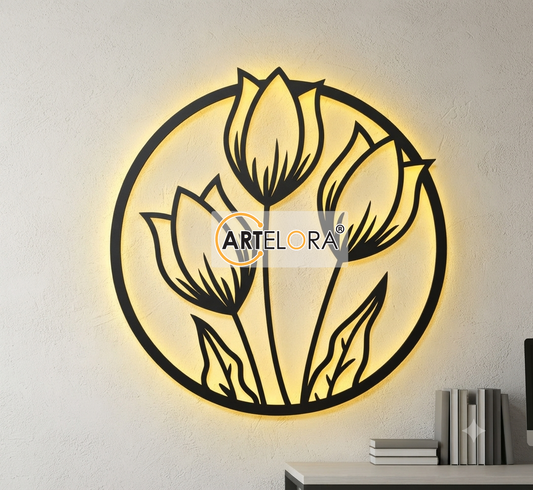 2D Modern Art Flower Laser Cutting Design