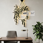 2D Modern Art flower pot Laser cutting