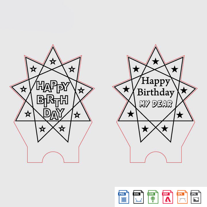 Laser Engraving Happy birthday