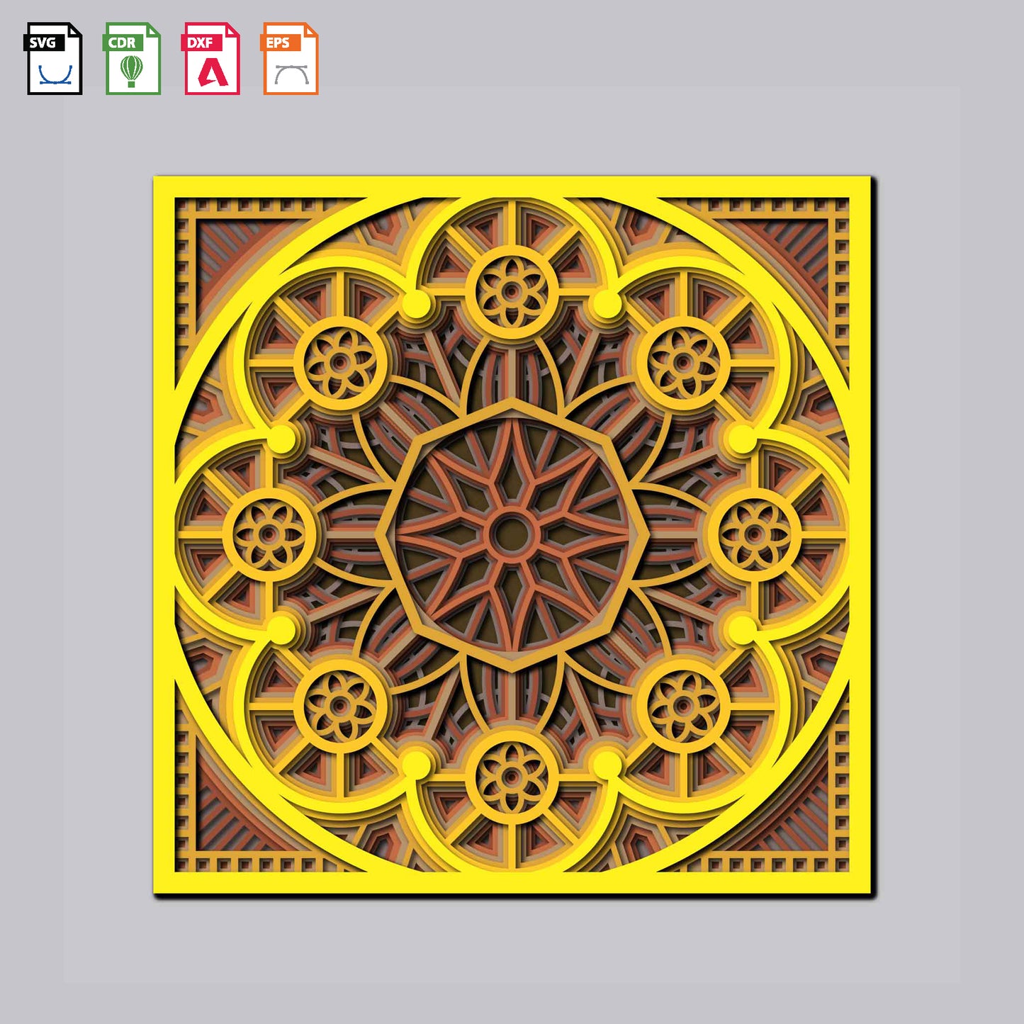 Mandala Art Square