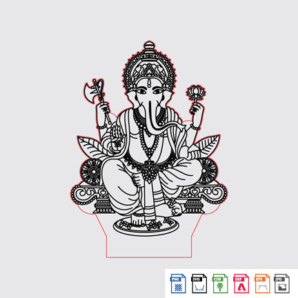 Laser Engraving Ganesh